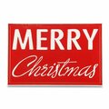 H2H All Metal Build with A Red Background & White Rim & Lettering - Merry Christmas Wall Sign H23363950